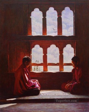 Chino Painting - días soleados tibetano